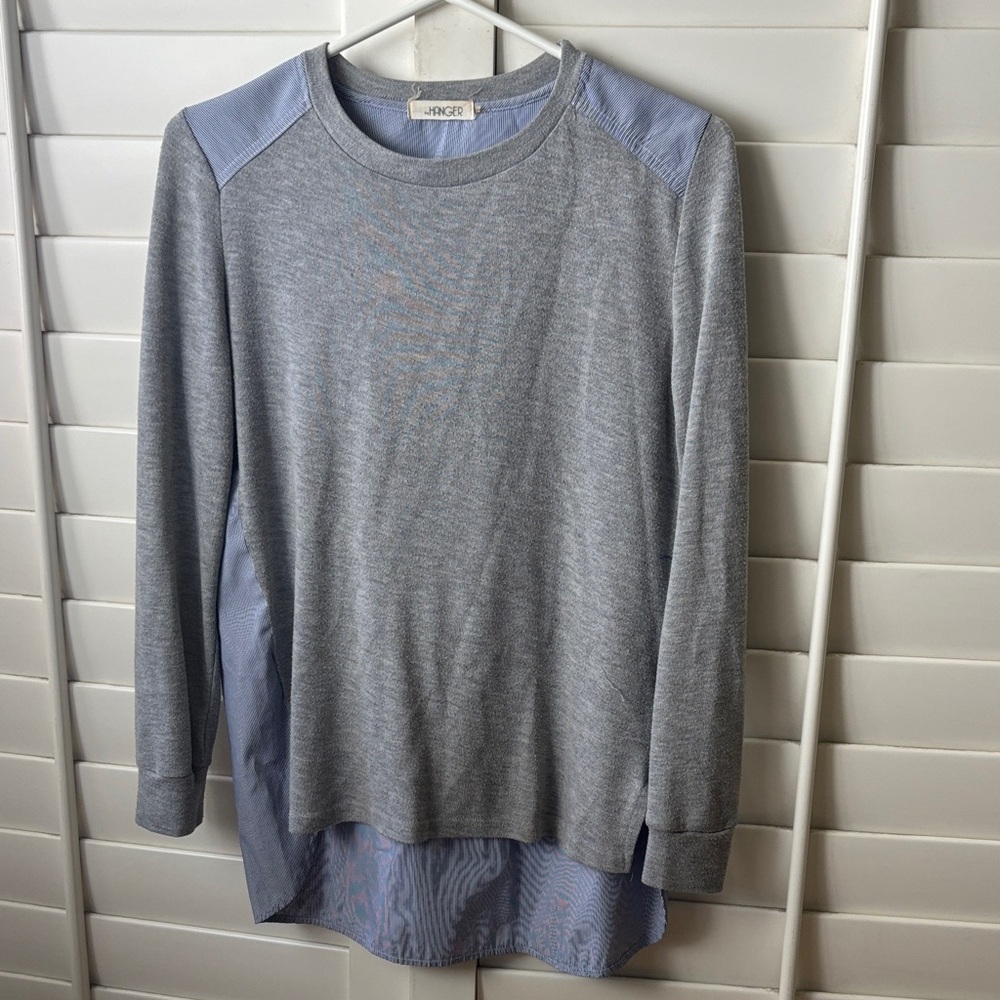 The Hanger Gray Long Sleeve Top